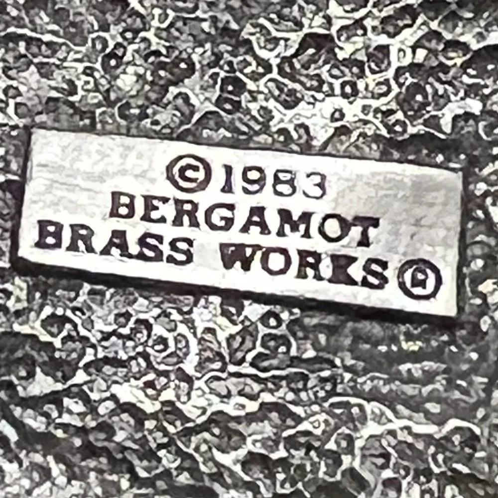VTG God's Country Buckle*Missing Pin*1983 Bergamot Works USA 3D Mts Kayaks